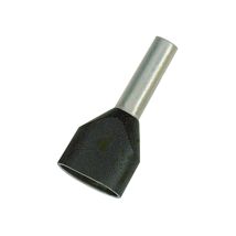 Vogt Verbindungstechnik 470412d Capocorda Doppio 1.50 Mm² Parzialmente Isolato Nero 500 Pz.