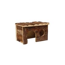 Cabaña de madera para pequeños animales – Casa del árbol – Diseño natural sin clavos – Estimula el ejercicio y el juego