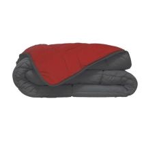 Hudson Couette Legere Microfibre 200g/m2 140x200cm Gris + Rouge