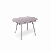 Kyoto Four Ausziehbarer Tisch Aus Grauem Gehärtetem Glas Bis Zu 180 Cm
