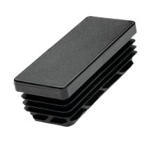 Contera rectangular interior 60-10 mm – Grosor tubo 1-2 mm – Plástico – Protección suelos – Aplicaciones muebles