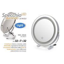 Rundes Led-spiegel 32x7 Cm Mit Touch-funktion