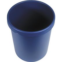 Papelera de plástico azul 30 litros – Diseño redondo y funcional – Ideal para oficinas y aulas