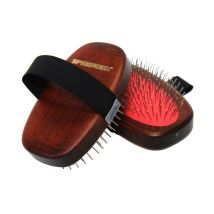 Estebro – Brosse avec dents métalliques et tresse élastique – Guide pour portail – Matières