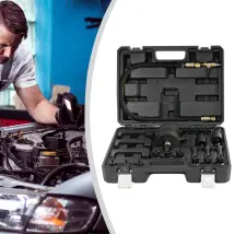 Extractor De Inyectores Neumáticos Diésel Con Kit De Herramientas, 5-8 Bar, 1 Martillo Neumático, 1 Manguera, 3 Ganchos De Extracción Y 19 Adaptadores