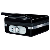 Mgo-24 Gofrera Eléctrica Profesional, 2 Gofres Belgas Gruesos, Antiadherente, Regulador Temperatura, Acero Inox. 1400w Negro - Mpm