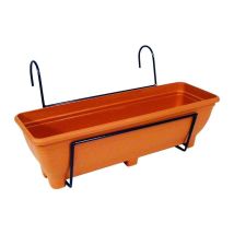 Torana - Balcony/fence Holder - Plain Back Planter Holder - Terracotta