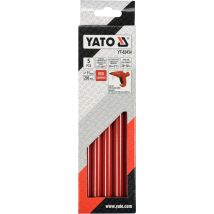 Yato - Heißschmelzkleber 11,2 X 200 Mm, 5 Stück, Rot, Yt-82434