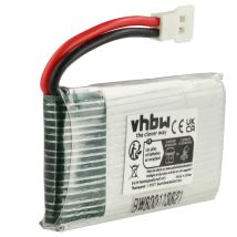 Accucell - Vhbw Batteria Compatibile Con Koome K300c Quadrocopter Drone Quadricottero Multicottero (600mah, 3,7v, Li-ion)