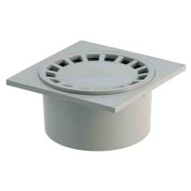 GIRPI PVC-Bodenablauf 150 x 150 mm – grau – Ø 50-40-63 mm – Siphon