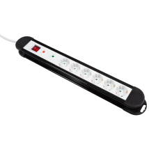 Mcpower Steckdosenleiste Kl-06, 6-fach, 1,4 M Zuleitung, Üs, Schalter