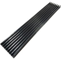 Brimic Lüftungsgitter Schwarz 60x12x2cm für Öfen und Kühlschränke zuschnittbare Lamellen elegantes Design