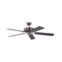 Pepeo – Potkuri Ceiling Fan – Silver and Black – 220-240 V – 132 cm Diameter – 3 Speed Control – 49 dB(A) Noise Level