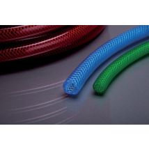 Heliflex - Gewebeschlauch Pvc 81b Mit Einlage 9x3mm 50m Blau Transparent Apd
