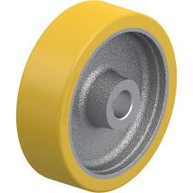 [neuwertig] B-ware Blickle Antriebsrad Schwerlastrad Polyurethan Rad Hellbraun Nabennut 160mm 700kg