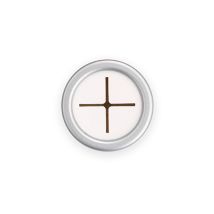 Inofix - Patter Round Ad Chromeive - Chrome Mat - Cucina - Pvc Pvcible - 42x42mm