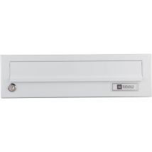 Ju - Ersatztüre Für Hausbrieffachanlage 375 X 110 Mm, Weiß Ral 9016