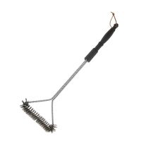 Cepillo para barbacoas metálico con mango – Acero inoxidable – 16,3x54,5 cm – 208 g