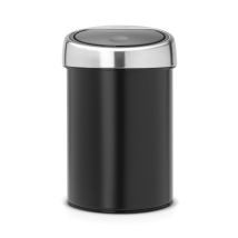 Brabantia - Touch Bin 364440 - Abfalleimer De, 3 L, Herausnehmbarer Kunststoff-inneneimer De, Mattschwarz