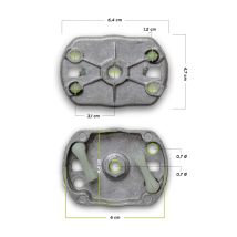 Anlasserplatte 2T 65-75ccm Hochwertiges Ersatzteil für Motorgeräte Ideal für 2-Takt-Motoren