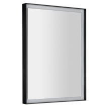 Sapho Sort Led - Specchio Con Illuminazione A Led, 80x60 Cm, Sensore Tattile, Nero St080s