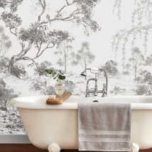 Papier Peint Panoramique À Motif Paysage 280 X 300cm – Papier Intissé Résistant À La Lumière – Application Facile Sans Table À Tapisser – Laura Ashley