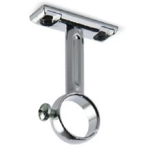 Manart - Soporte De Tubo Cromado Ø 20 Mm Con Tornillos - M794cr+v