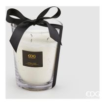 Edg Enzo De Gasperi Candela Con Bolle H 16 Cm D 13 Cm Vetro Cotton