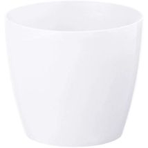 Maceta Con Tapa De Plástico, Blanca, 25 Cm, Magnolia