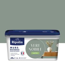 Innenfarbe Für Wände, Holzverkleidungen Und Heizkörper, Seidenmatt, Ripolin, Edles Grün, 2,5 Liter Ripolin
