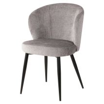 Casa Collection Sedia Evelyn Tessuto Grigio