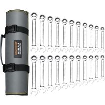 22 pièces Jeux de clés à cliquet, AIRAJ 6 mm-18 mm Jeu de clés mixtes professionnelles métriques
