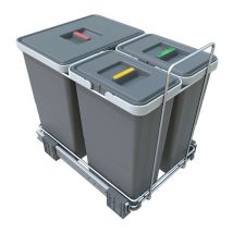 Elletipi - Ecofil - Eingebauter Abfallbehälter, Geteilt, 34 L Pf01 34b1