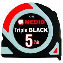 Flexometro 5m x 25mm - Medid - Nastro bicolore nylon ad alta resistenza - Ergonomico e antiscivolo