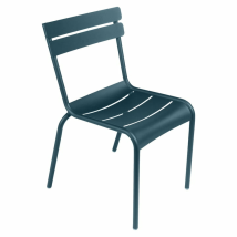 [gebraucht] B-ware Fermob Luxembourg Stuhl Gartenstuhl Designstuhl Balkonstuhl Außen Aluminium Blau