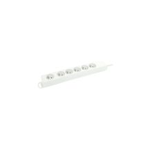 Regleta Blanca Con 6 Tomas + Cable