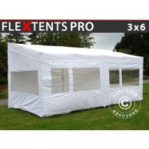 Faltzelt Faltpavillon Wasserdicht Flextents Pro Trapezo 3x6m