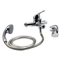 Wannenmischer – Verchromt – Duplex-Handbrause – Kartusche DM 40