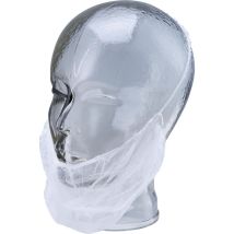 Cubierta de barba blanca – 100 piezas – 100% polipropileno – Protección categoría I