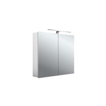 Mee Armoire À Glace Lumineuse Led, Aluminium, 2 Portes, - Emco