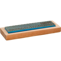 Muller – Pietra per affilare Diamante 100x25mm – Utensili e coltelli di piccole dimensioni – Confezione in legno con piedini antiscivolo