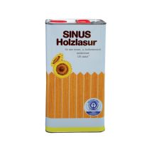 Sinus Holzlasur 5 l Farblos – Umweltfreundlich, Wetterbeständig, UV-stabil, Atmungsaktiv, Ergiebigkeit 8–12 m²/l