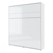 Lenart Bed Concept Vertikales Wandbett Cm191x46-228x217h Weiß Glänzend