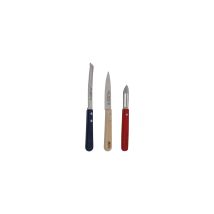Set di coltelli da cucina da 3 pezzi – Acciaio inossidabile, Legno – Jean Dubost