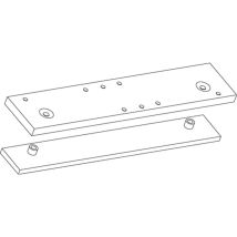 Geze - Supporto / Contropiastra Argento Per Ts 3000 V