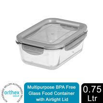 Smartstore Multipurpose Bpa Free Glass Food Container With Airtight Lid, 0.75 L