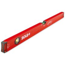 SOLA Wasserwaage 500 mm – Aluminium – rot – präzise Messgenauigkeit ±0,5 mm/m – ergonomisches Design