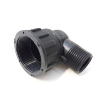 Virole Avec Écrou Tournant 90° Pg11 Noir 16 S
