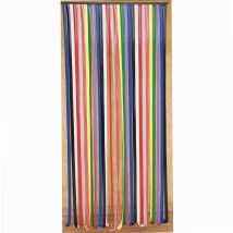 Capri Türvorhang – 90 x 200 cm – Polystyrol – Insektenbarriere – Mehrfarbig – Einfache Montage