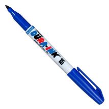 Markal Dura-Ink Blauer Feinpunktmarker – Strichstärke 1,5 mm – Wasserdicht, schnell trocknend – Ideal für Metall, Holz, Papier, Kunststoff, Glas